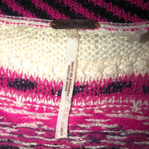 Free people open front sweater with tassels - Picture 3 of 4